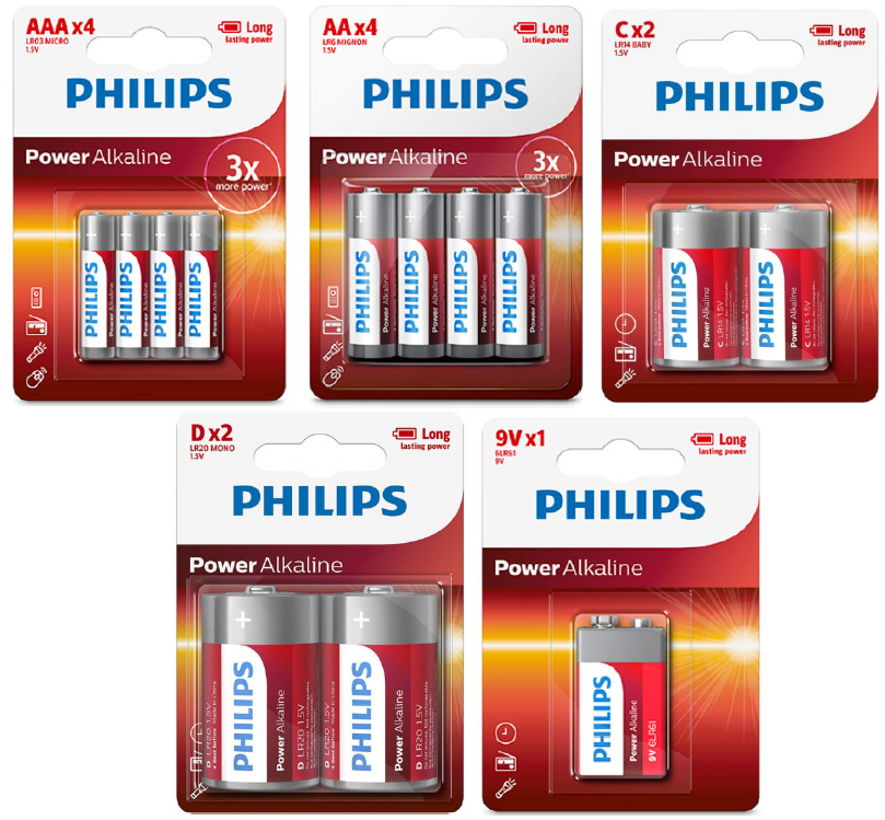PHILIPS ALKALINAS