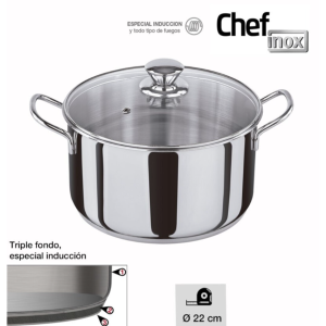 OLLA INOX 22 CM LS-3188