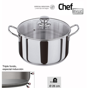 OLLA INOX 26 CM LS-3190