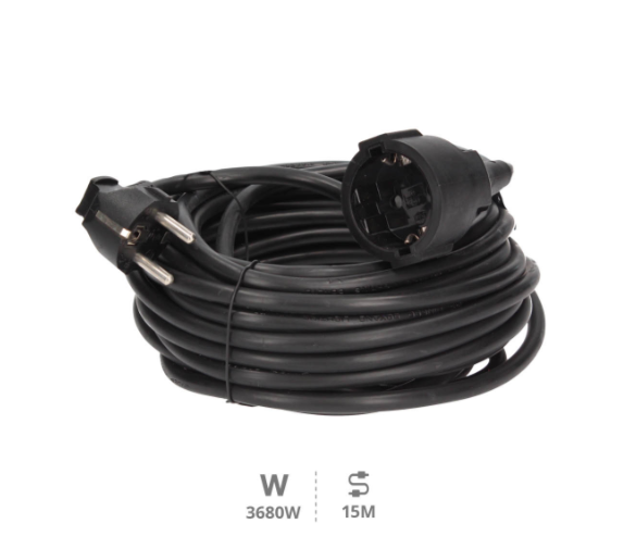 ALARGOS NEGROS 3 X 1.5 15 MTRS. REF: GS-000100050