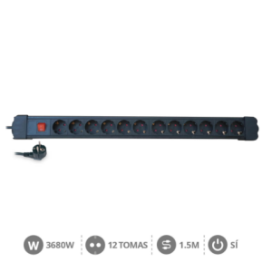 BASE NEGRA T.T. 12 TOMAS C/C C/INT. 3X1.5 M/M 1.5  M. REF: GS-0803313