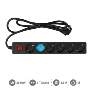 BASE NEGRA T.T. 6 TOMAS C/C C/INT. 3X1.5 M/M 1.5  M. REF: GS-00000031