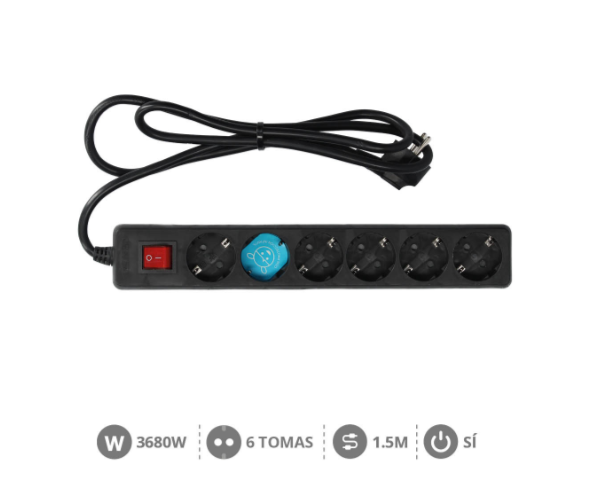 BASE NEGRA T.T. 6 TOMAS C/C C/INT. 3X1.5 M/M 1.5 M. REF: GS-00000031