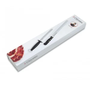 SET CUCHILLO JAMONERO ALVEOLADO 29 CMTRS. REF: 3CL-00966