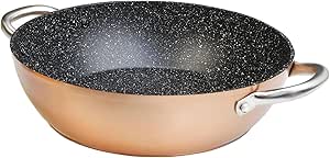 CAZUELA BAJA ALUMINIO FORJADO 28CM, PROF  REF: WC-10828