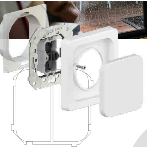 MECANISMO ESTANCO EMPOTRAR IP-44
