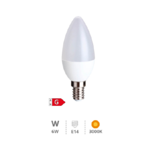 VELA LED 6 W E14 3000K LIBERTINA REF: GS-200695047