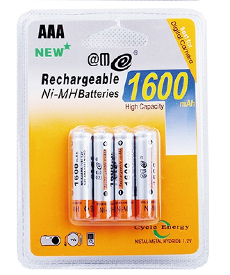 *BLISTER 4 PILAS RECARGABLE R-03 ECO REF: DIM-4325