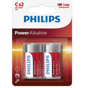 PILA ALKALINA LR-14 PHILIPS  REF: PHI-LR14