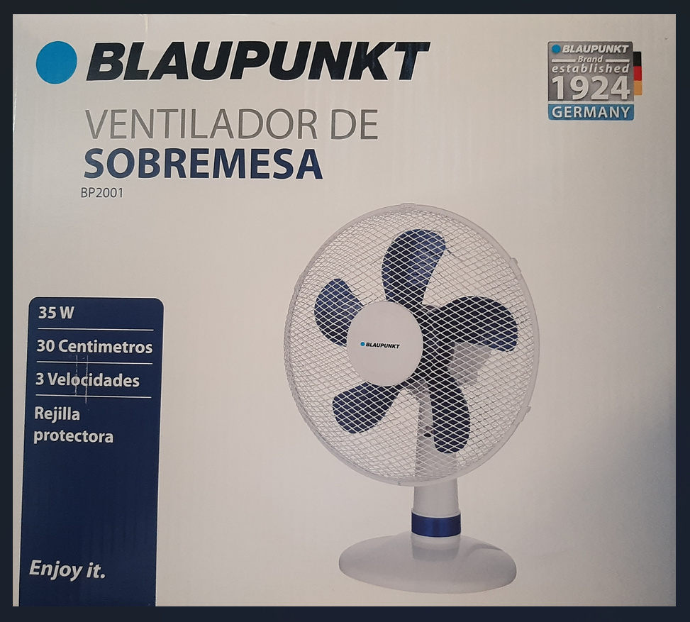 VENTILADOR SOBREMESA 30 CM 35 W REF: BP2001
