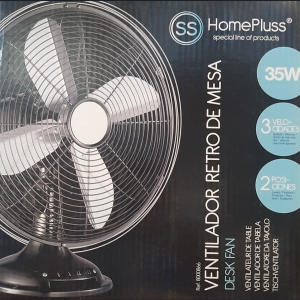 VENTILADOR MET SOBREMESA RETRO 35 W META  REF: GS-8000866