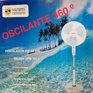VENTILADOR DE PIE OSCILANTE 360º (N)  REF: SUZ-VPG1611