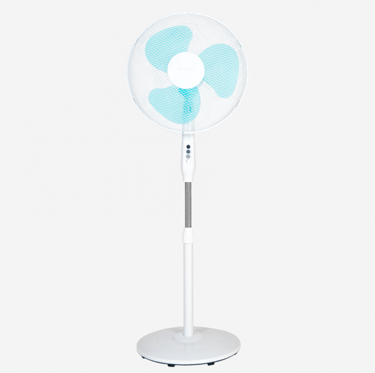 VENTILADOR DE PIE BLANCO 40 W BASE REDON REF: UVP1003-20