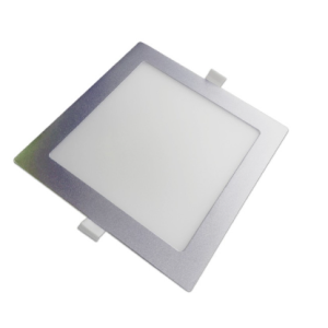 DOWNLIGHT 12W PLATA LED CUAD. REF: PB-7112