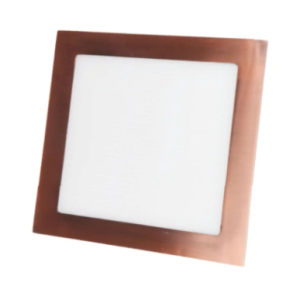 DOWNLIGHT 12W COBRE LED CUAD. REF: PB-4112
