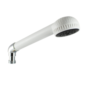 MANUAL DUCHA GOLF BLANCO CODO CROMO  REF: CIS-03702B