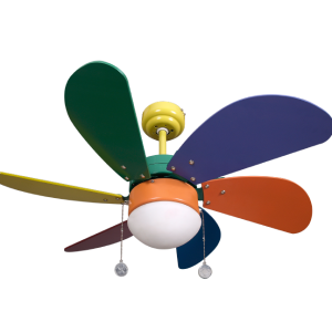 VENTILADOR TECHO DELFIN MULTICOLOR  REF:  FB-8891637.