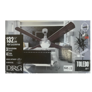 VENTILADOR TECHO MOD. TOLEDO NS/PL/WEN  REF:  DRG-8017