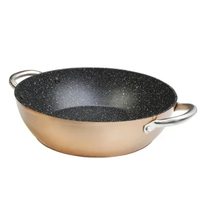 CAZUELA BAJA ALUMINIO FORJADO 20CM, PROF REF: WC-10820