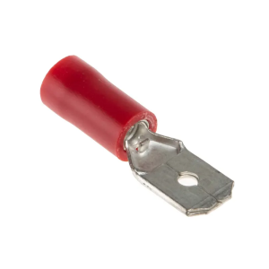 TERMINAL LENGUETA MACHO ROJO 6.3 M/M REF: TE-FM15-63