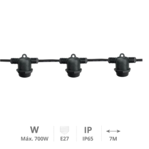KIT GUIRNALDA DECORATIVA 7M IP65 REF: GS-201205000