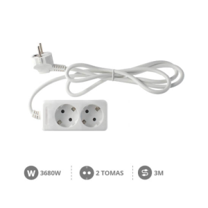 Base T.T. 2T (3x1.5mm) 3M Blanca REF: 100005019