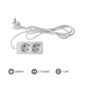 Base T.T. 2T (3x1.5mm) 1,5M Blanco REF: 100005009