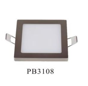 ARO LED CUADRADO NIQUEL 8 W 6000 K (N)  REF: PB-3108