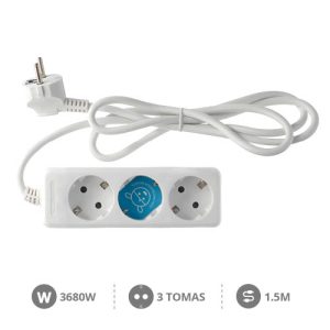 BASES C/CABLE S/INT. MANGUERA 3 X 1 M/M.