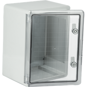ARMARIO ABS PUERTA TRANSP CON PLACA 300X200 REF: PP3011
