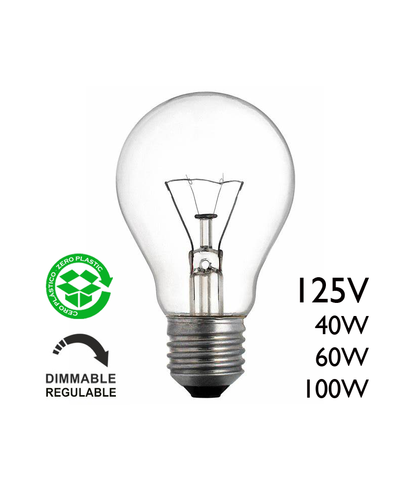 STANDAR CLARA 125 V E-27 100 W REF: 20018-E