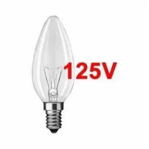 VELA LISA CLARA 125 V DE 40 W  REF: 20107