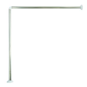 BARRA BAÑO CURVO 80 X 80 CM INOX (N)  REF: MSV-140100