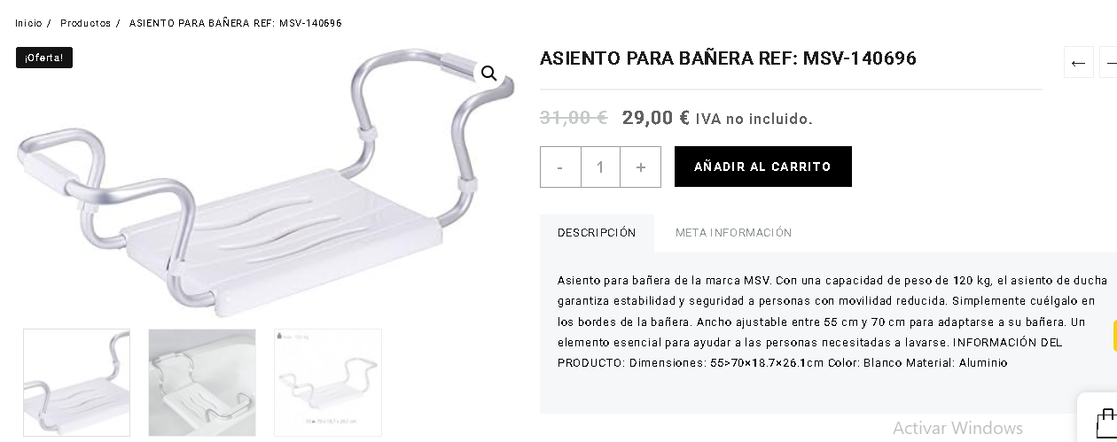 ASIENTO PARA BAÑERA REF: MSV-140696