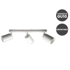 APLIQUE TECHO BL 3 FOCOS GU10 ORIENTABLE  REF: LD-52392