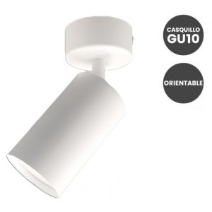 APLIQUE TECHO BL 1 FOCO GU10 ORIENTABLE  REF: LD-52396