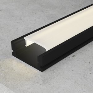 MTRS PERFIL ALUMINIO NEGRO SUP 7X17.4 (ALTO X ANCHO)  REF: LM3708