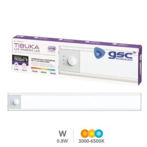 REGLETA ARMARIO RECARG. 0.8W C/ MOV Y CREP CCT 20CM REF: GS-203000010