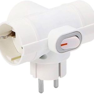 CLAVIJA TRIPLE SCHUKO CON INTERRUPTOR REF: 18030