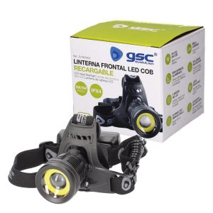 LINTERNA CABEZA LED COB RECARGABLE USB  REF: GS-201805002