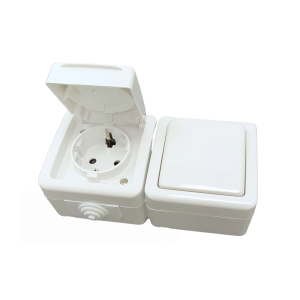 CONMUTADOR + BASE ESTANCO BLANCO IP54 10 REF: EB-1104408