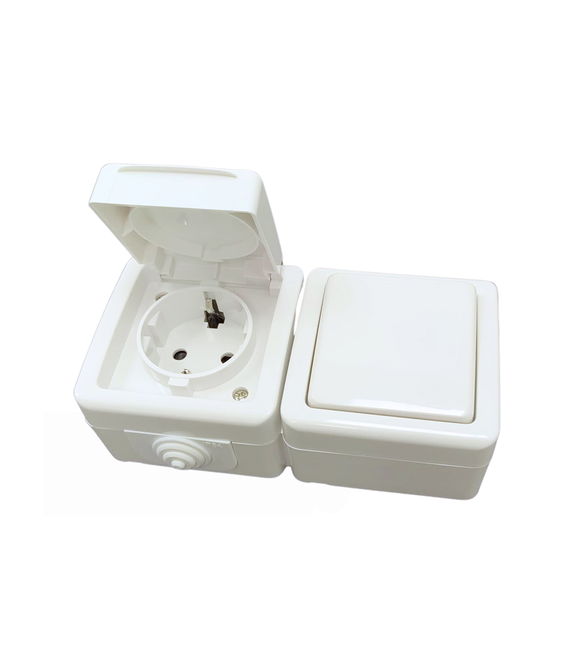 CONMUTADOR + BASE ESTANCO BLANCO IP54 10 REF: EB-1104408