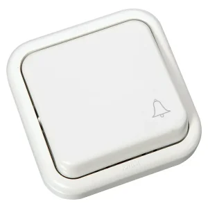LUX-3004BC PULSADOR DE TIMBRE NIEVE FONTINI-LUXUS SUPERFICIE