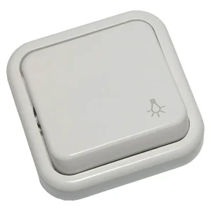 LUX-300BL PULSADOR DE LUZ NIEVE FONTINI-LUXUS SUPERFICIE