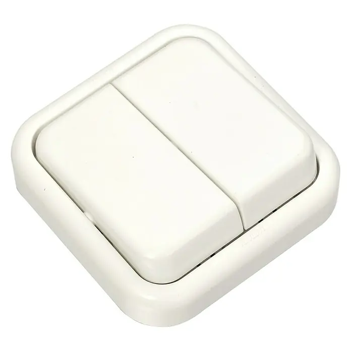 LUX-3001B DOBLE INTERRUPTOR NIEVE LUXUS SUPERFICIE