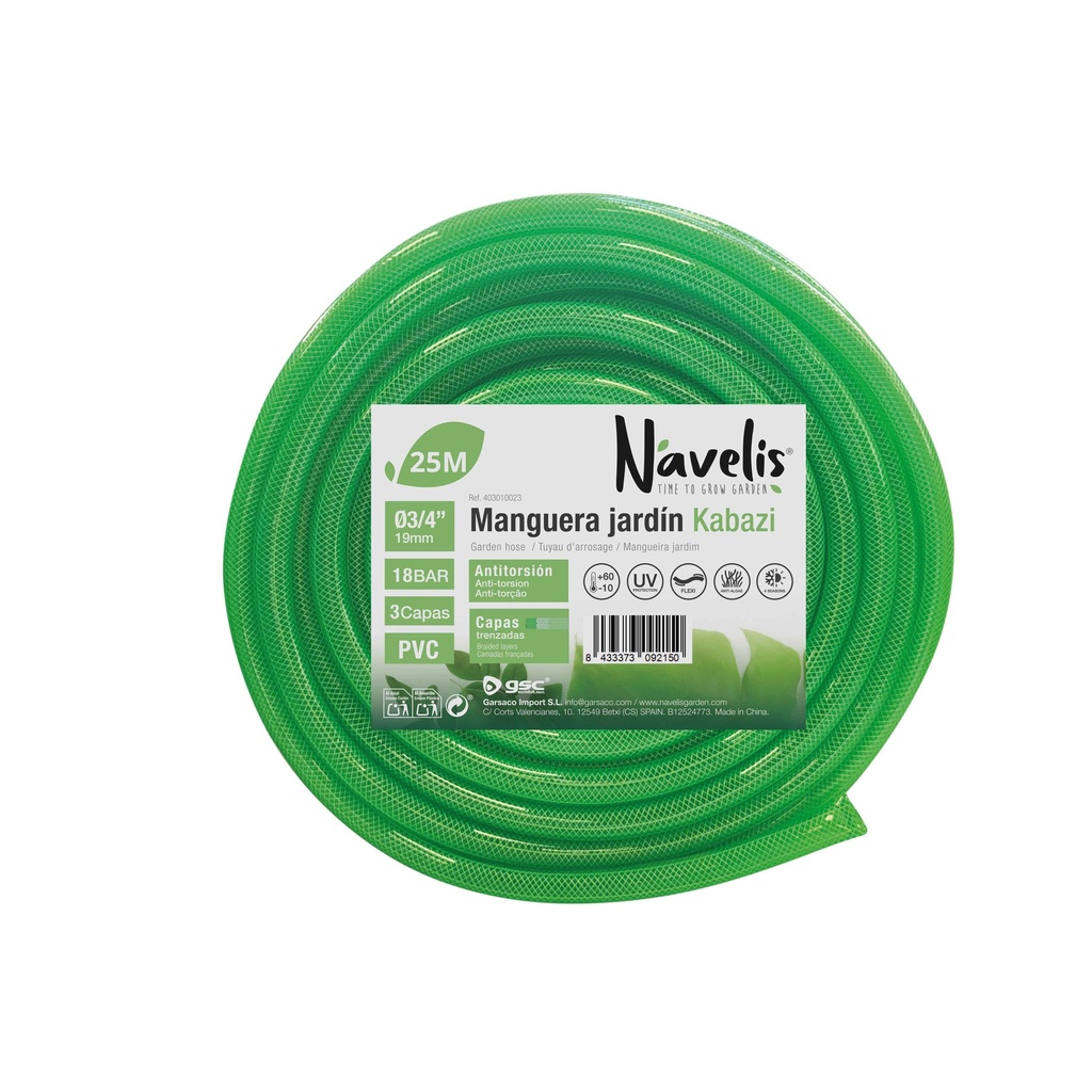 REF: 403010023 Manguera riego con malla Ø3/4" 19mm 25 METROS - Imagen 2