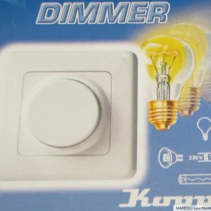 ref. 495424 Interruptor regulador de intensidad empotrable , color blanco ártico, KOPP VISION 400W