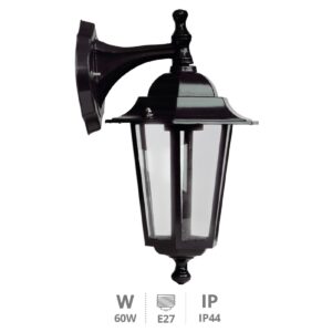 GS-0700072 FAROL HACIA ABAJO NEGRO