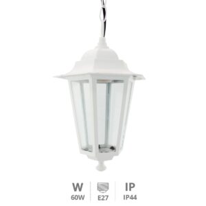 GS-0700075 FAROL JARDIN ALUM. COLGAR BLANCO