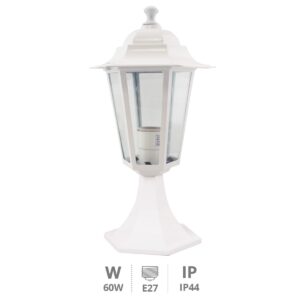 GS-0700077 FAROL JARDIN ALUMINO SOBREMURO BLANCO